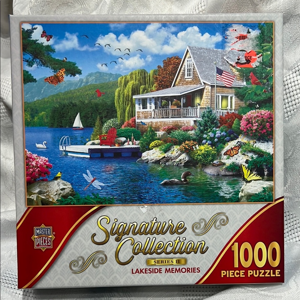 Master Pieces Signatur Lakeside Memories jigsaw Puzzle 1000 pcs SALE🔴3/$25!